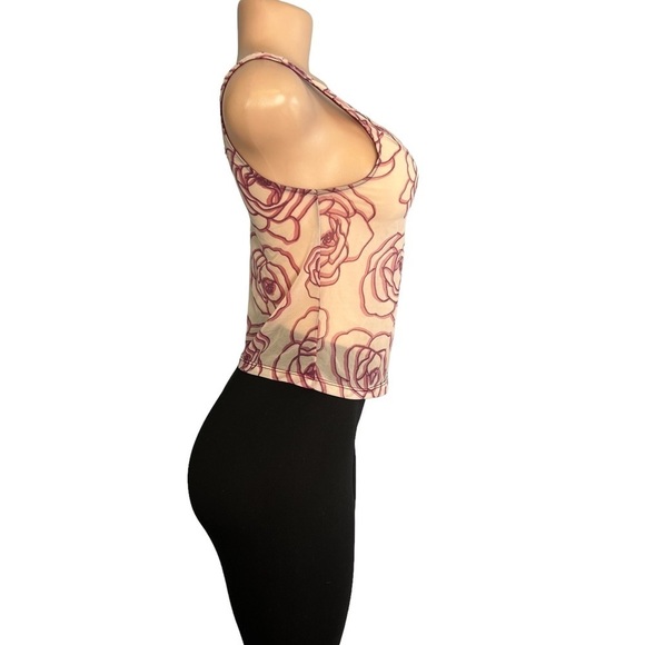 3/$30 🍂 Express Y2K Sheer Roses Cami - Picture 3 of 7